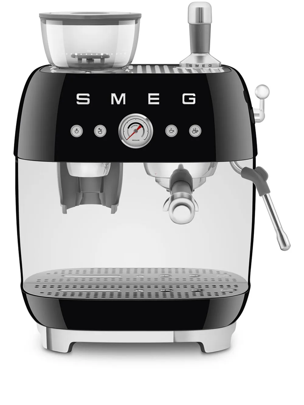 Smeg 50's Style espresso coffee machine | Black | Image 1