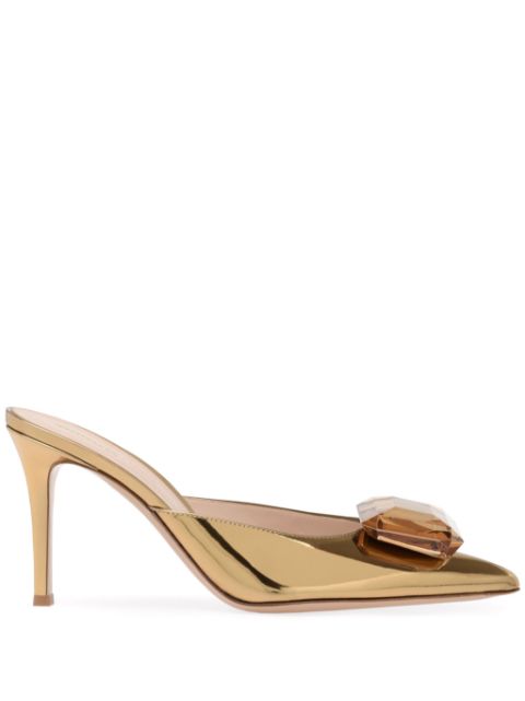 Gianvito Rossi Jaipur 85mm metallic mules Women