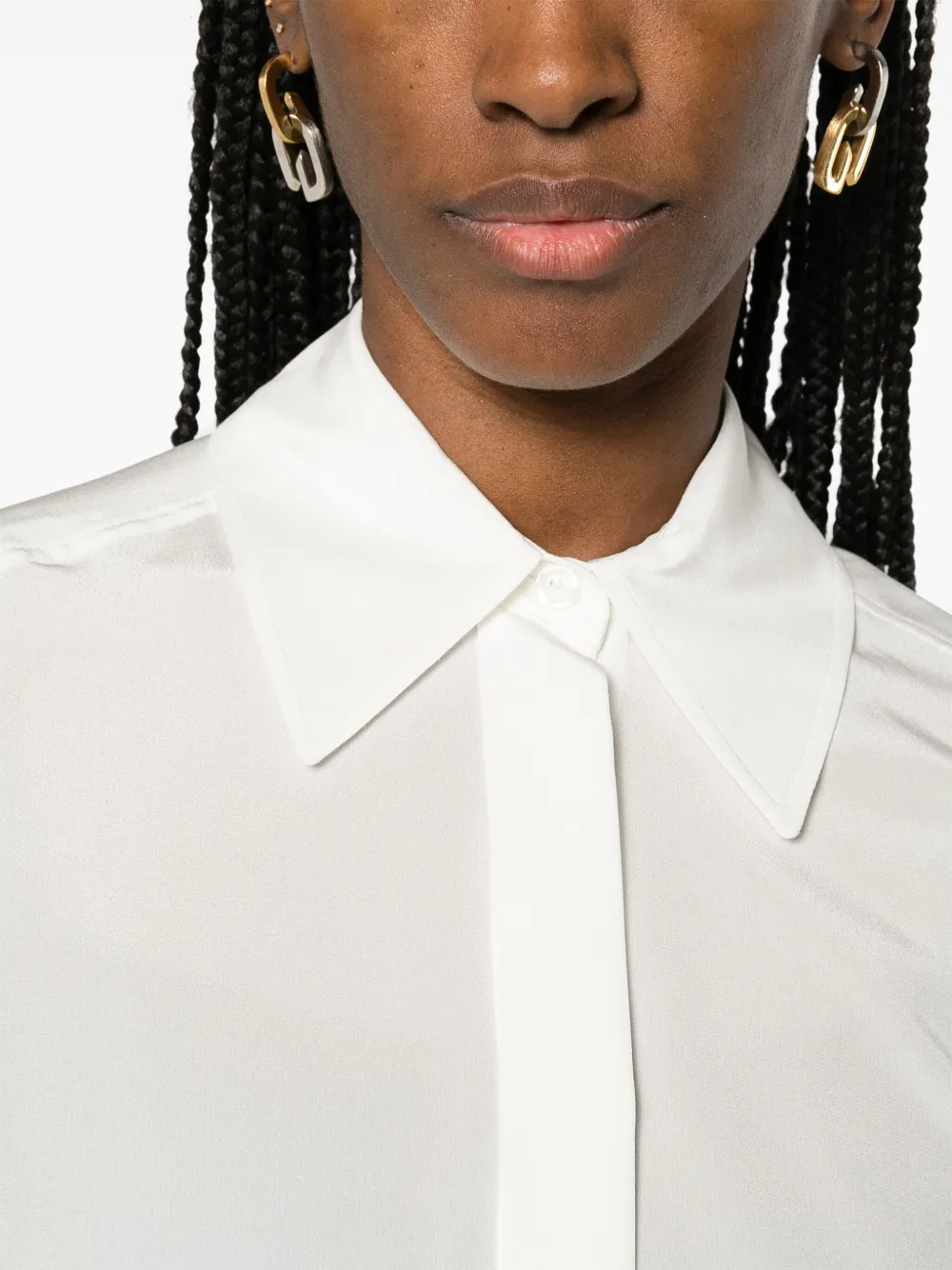 Sportmax Leila zijden blouse Wit