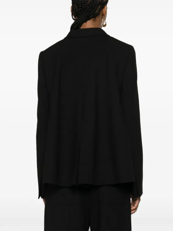 FENDI double-breasted Draped Blazer | Black | FARFETCH JO