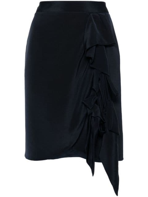 Fendi Pre-Owned 2000s ruffled silk skirt