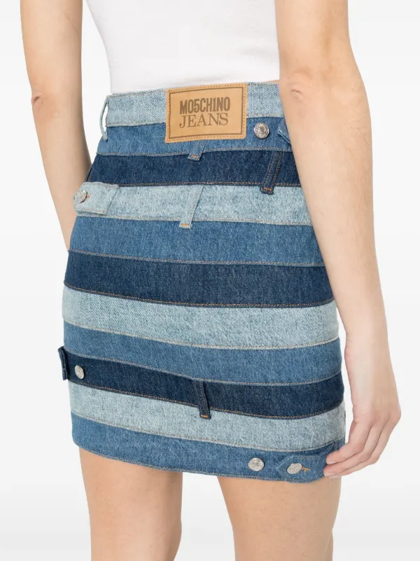 スカート MOSCHINO COUTURE Woman Skirt Blue 01185422 0349 MOSCHINO JEANS Asymmetric Cargo Denim Skirt | Blue | FARFETCH
