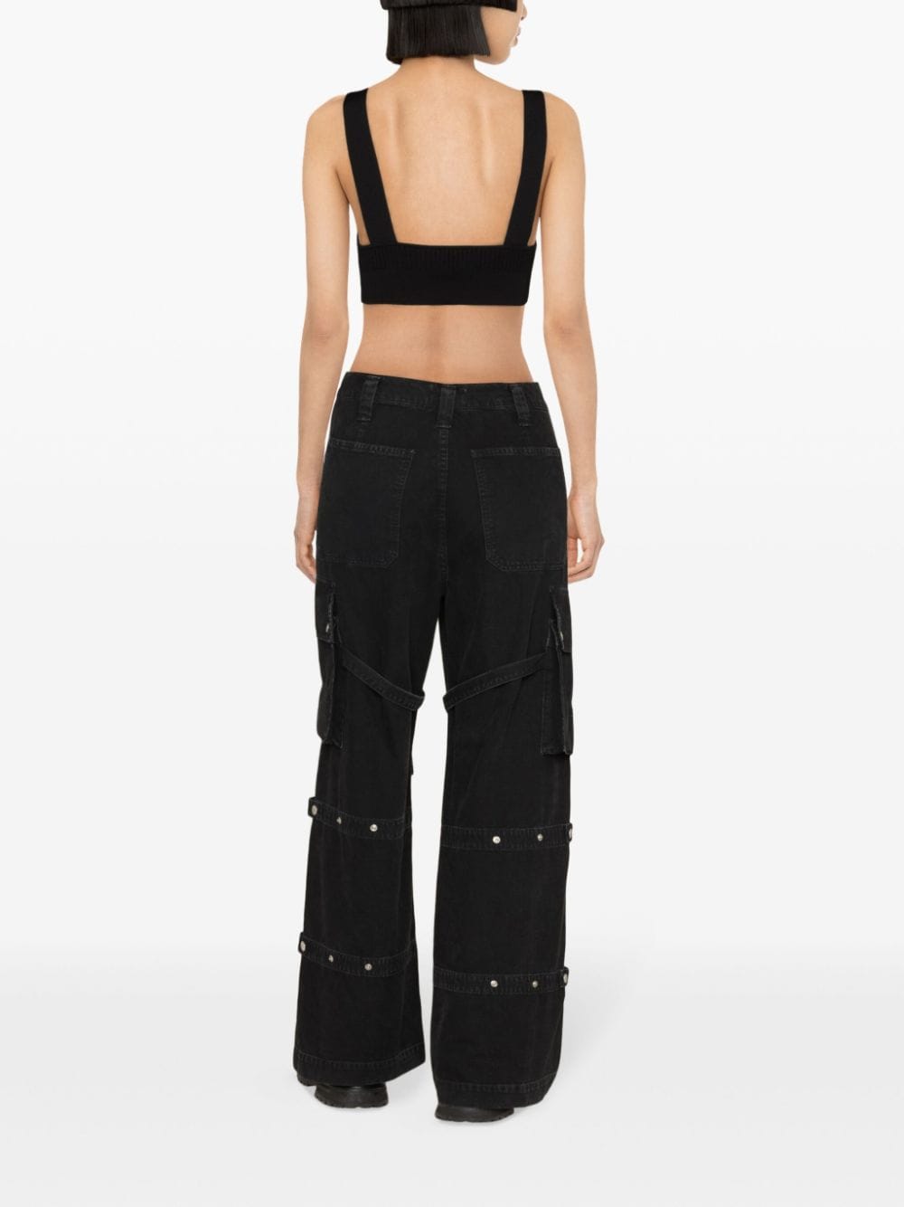 MOSCHINO JEANS Cropped top Zwart