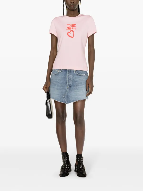 Tシャツ・カットソー MOSCHINO JEANS Woman T-Shirt Pink 07113262 0222 Moschino Jeans Outlet: T-shirt woman - Pink | Moschino Jeans