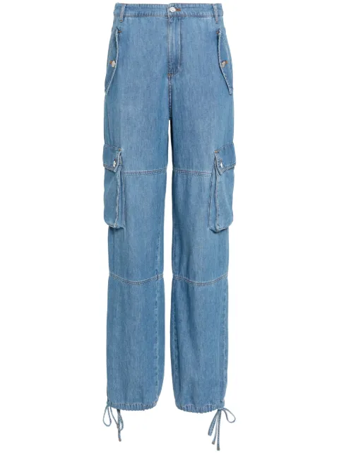 MOSCHINO JEANS drawstring-hem cotton cargo jeans