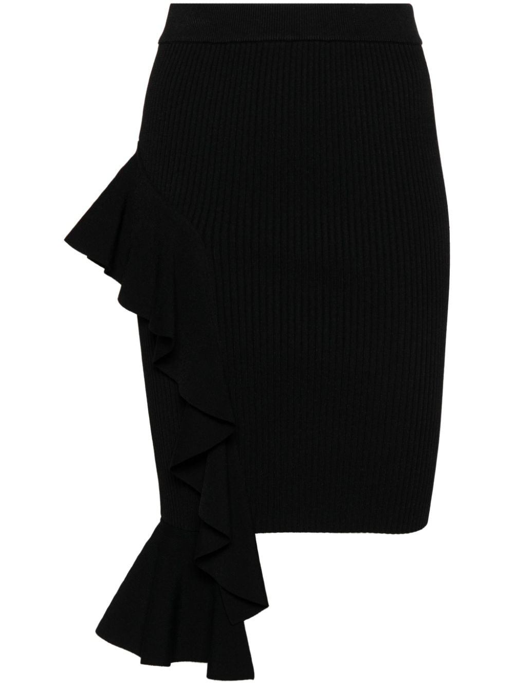 Image 1 of MOSCHINO JEANS ruffled detailing skirt