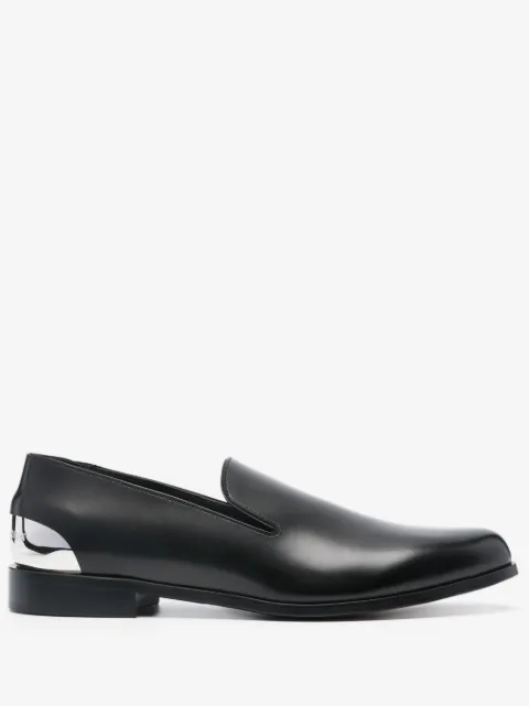 Alexander McQueen mocasines con tacón metálico