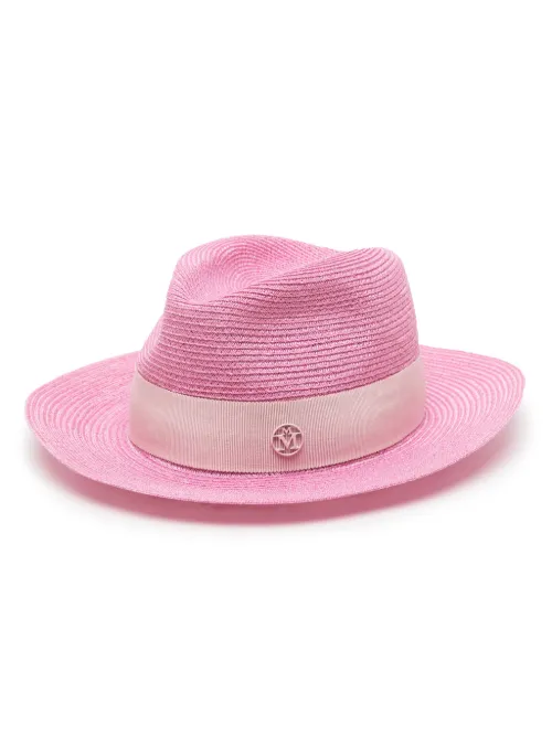 Chapeau Henrietta à plaque logo - Maison Michel - Modalova