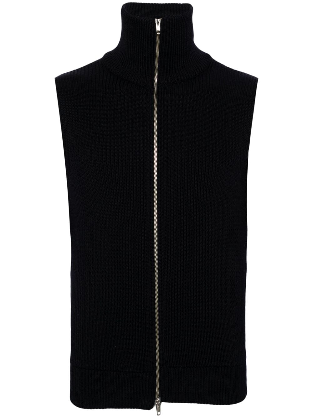 2000s zip-up virgin wool vest