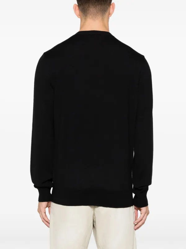 ディースクエアード ロゴインターシャウールセーター ブラック DSQUARED2 ロゴインターシャ セーター | ブラック | FARFETCH JP