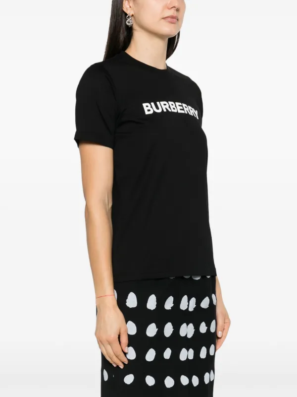 Burberry logo-print Cotton T-shirt | Black | FARFETCH