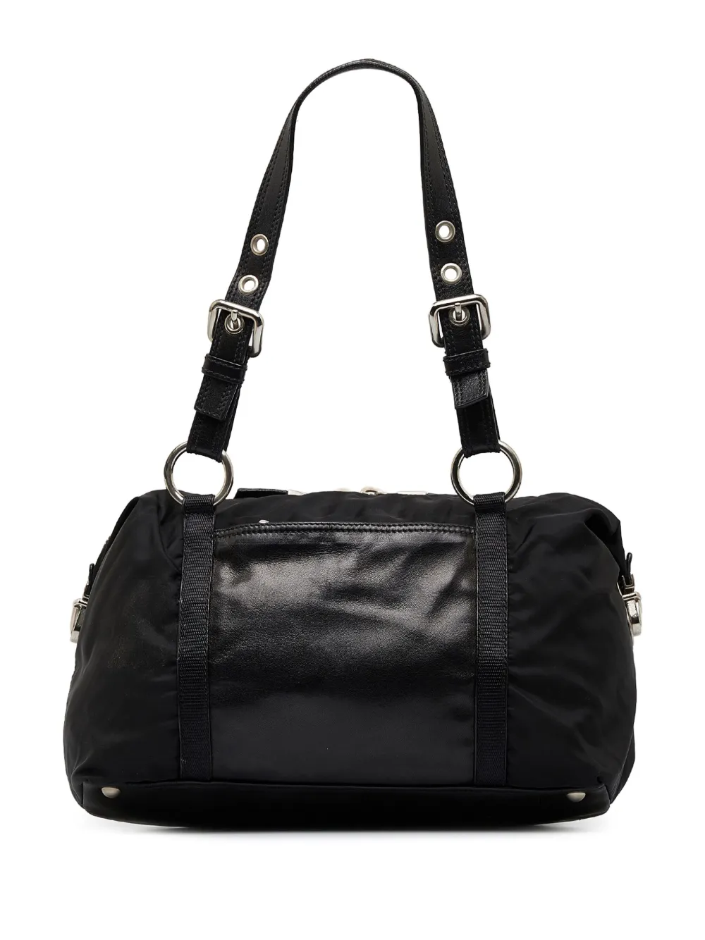 Prada Pre-Owned 2013 Boston triangle-logo tote bag - Zwart
