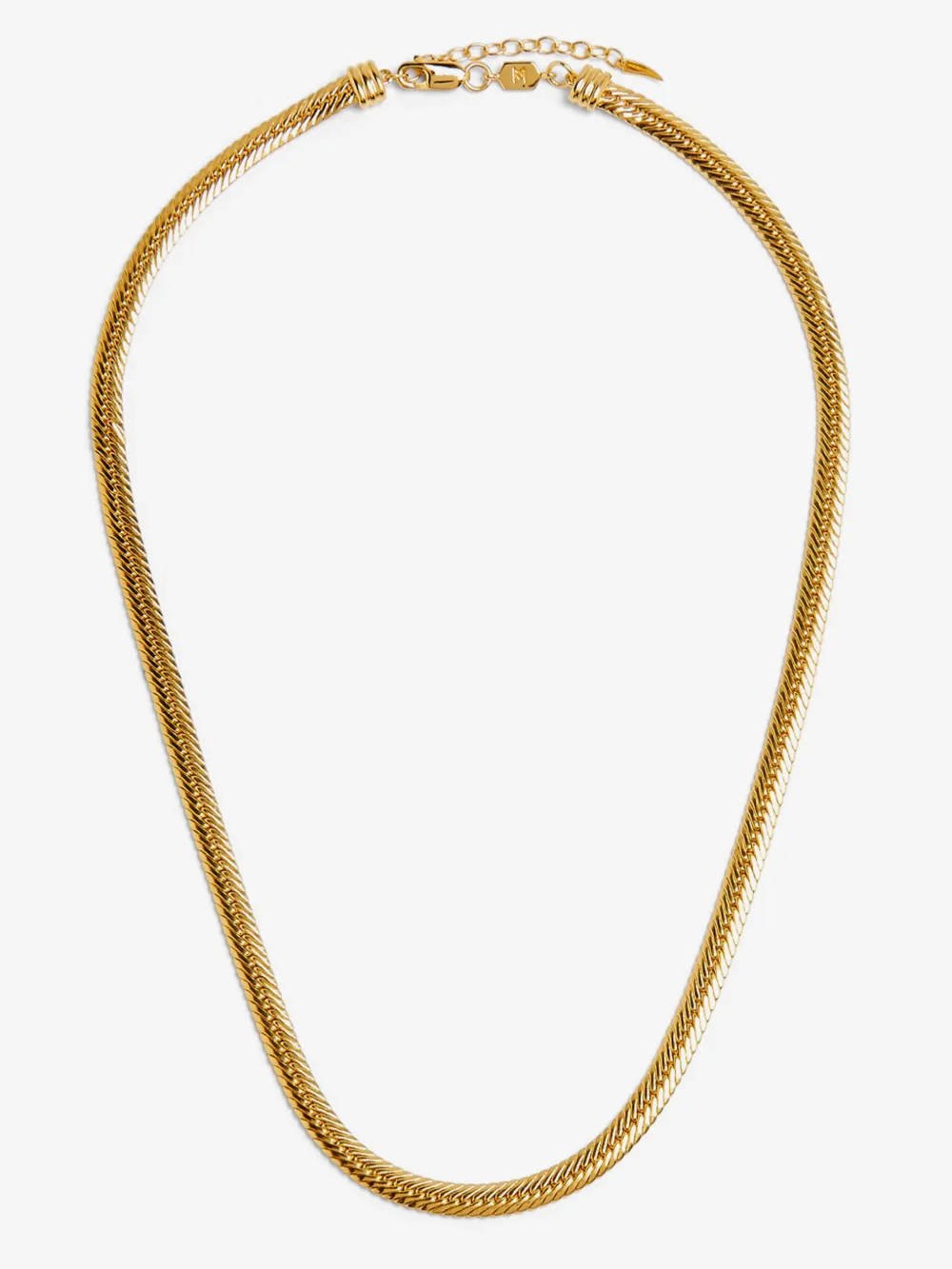 polished snake-chain necklace