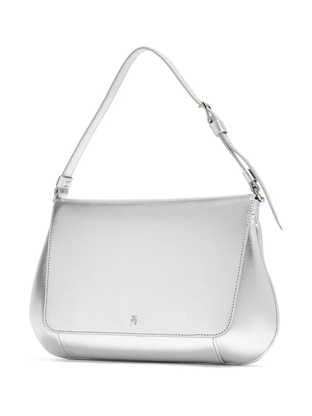 Affordable Amina Muaddi Ami metallic-effect leather bag Women