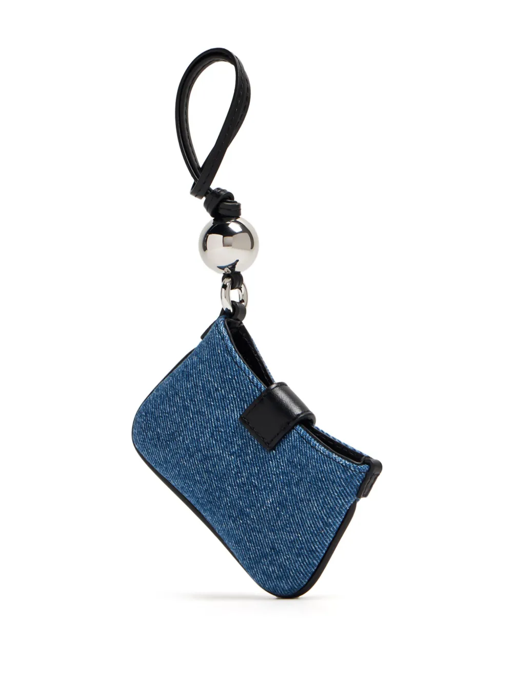 Shop Jacquemus Le Porte Bisou Denim Wallet In Blue