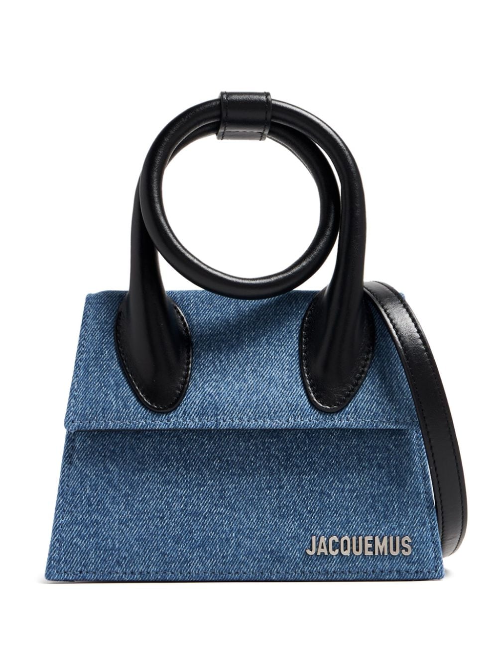 Shop Jacquemus Mini Le Chiquito Denim Bag In Blau