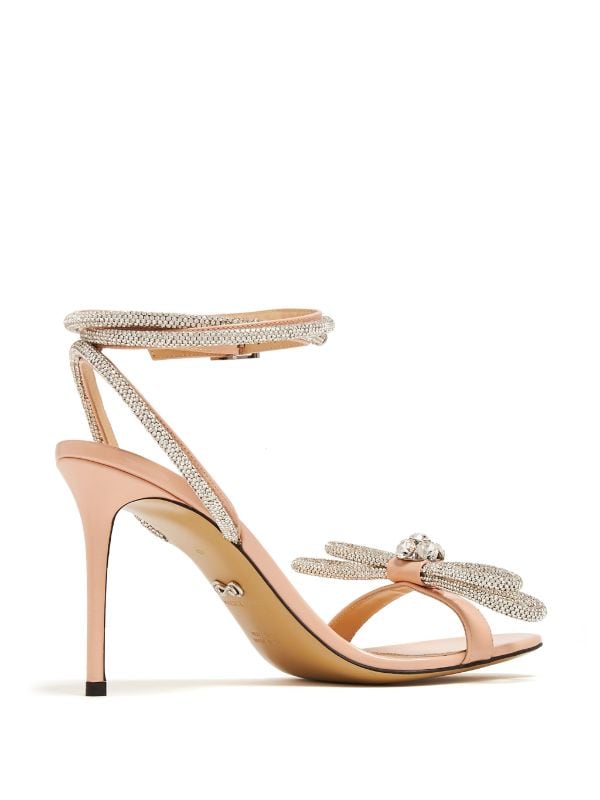 MACH & MACH Double Bow Heeled Sandals - Farfetch