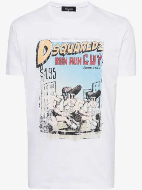 DSQUARED2 logo-print cotton T-shirt