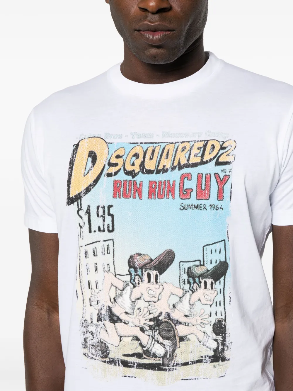 DSQUARED2 Katoenen T-shirt met logoprint Wit