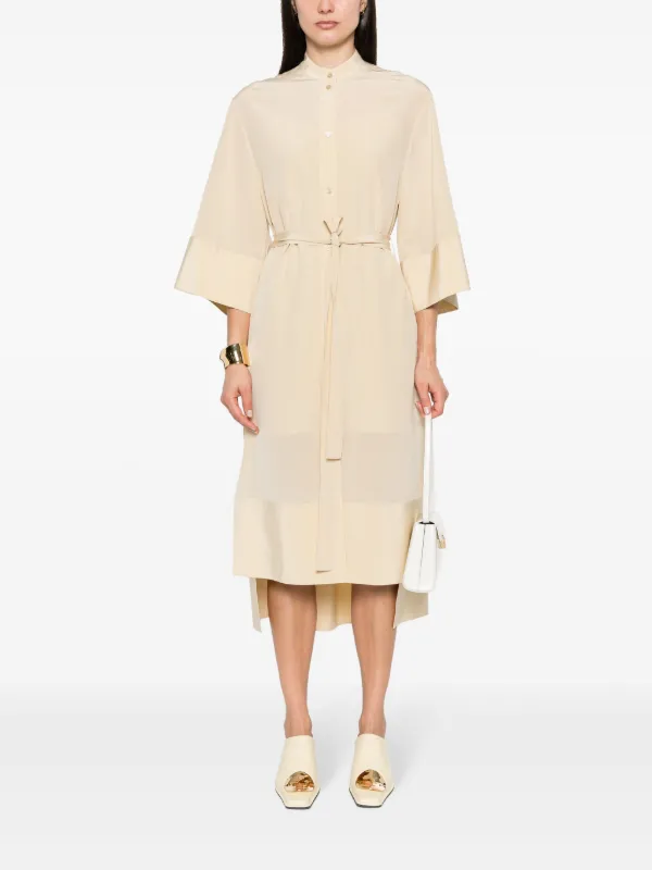 joseph silk dress JOSEPH Collarless Silk Dress | Neutrals