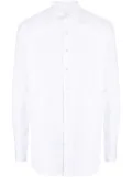 Lardini poplin button-up cotton shirt - White