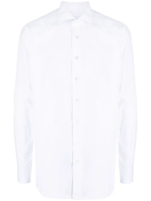 Lardini poplin button-up cotton shirt