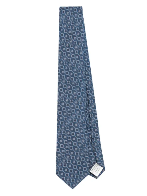 Lardini patterned-jacquard silk tie