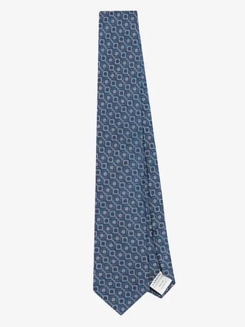Lardini patterned-jacquard silk tie