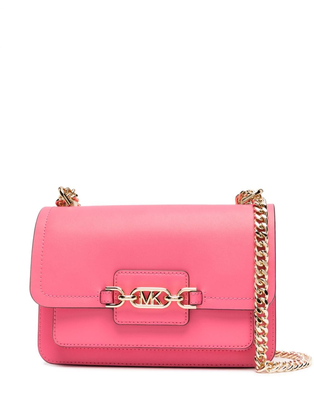 Michael Michael Kors Heather Leather Crossbody Bag In Pink