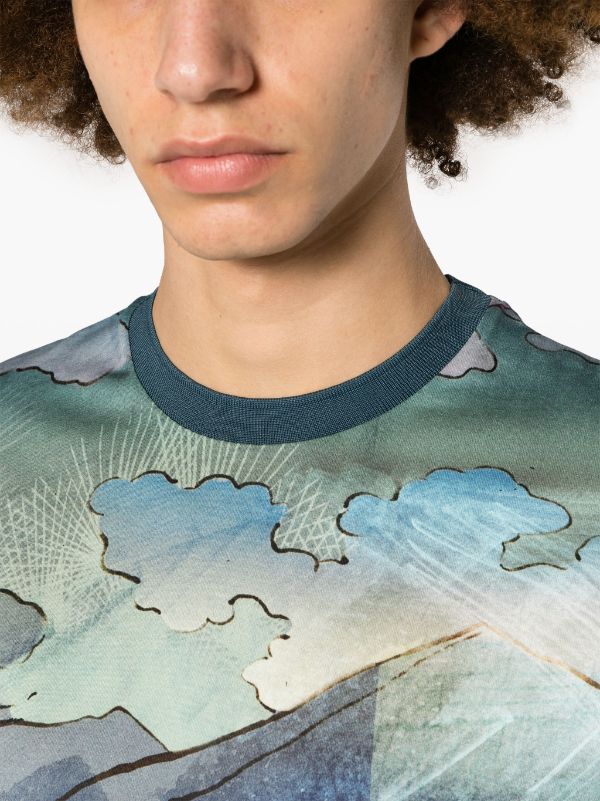 Paul Smith Narcissus-print Cotton T-shirt - Farfetch