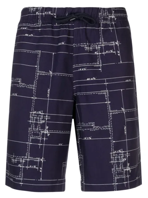 PS Paul Smith graphic-print cotton shorts