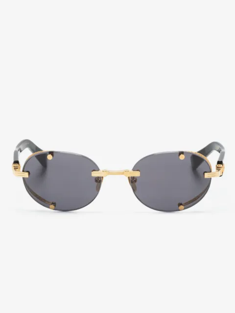 Balmain Eyewear Sonnenbrille mit ovalem Gestell