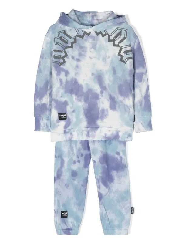 HOT Tracksuit Tie Dye Hoodie Set Nununu Tie-dye Hooded