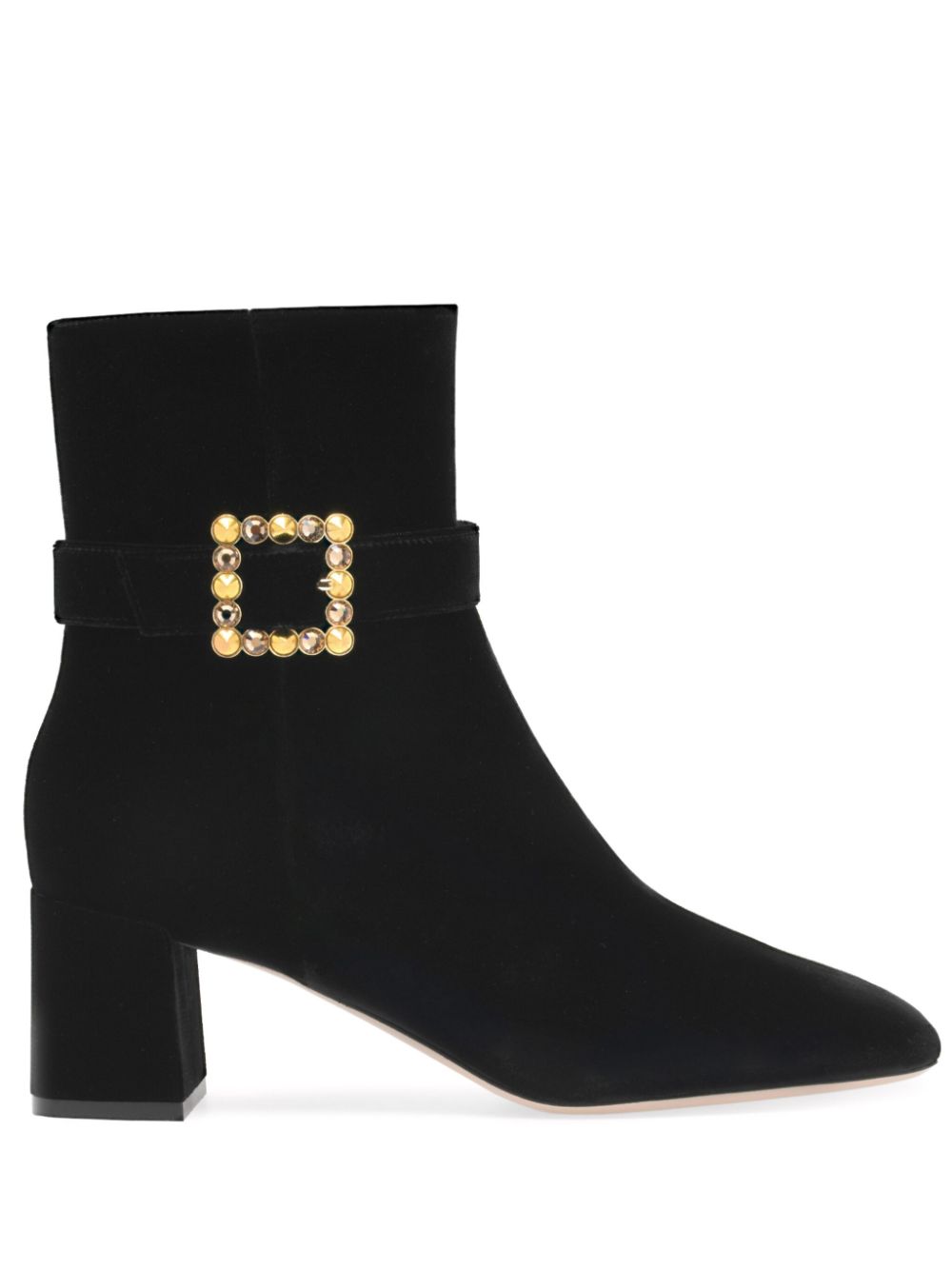Gianvito Rossi Wondy Buckled Ankle Boots In Schwarz
