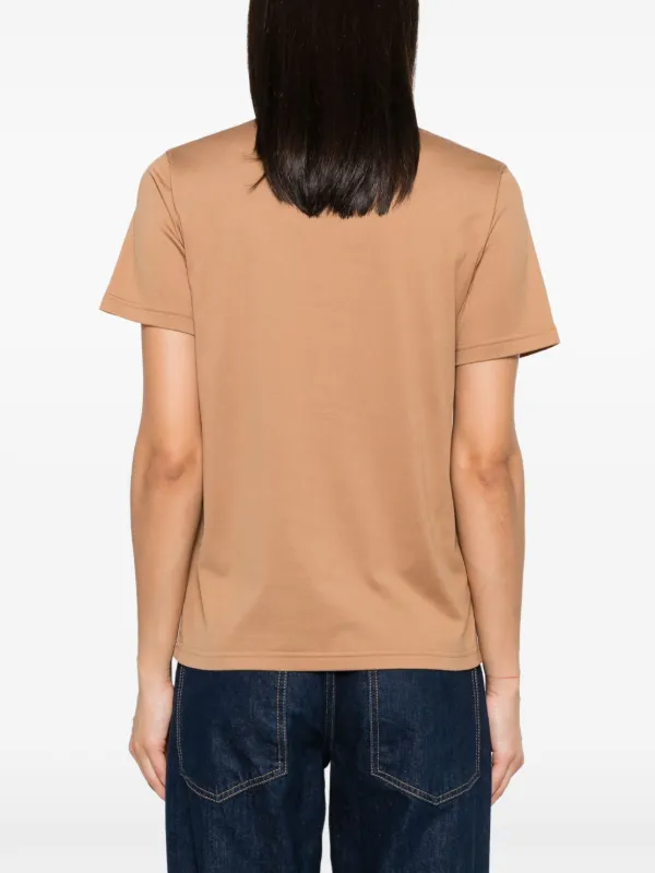 Burberry logo-print Cotton T-shirt | Brown | FARFETCH