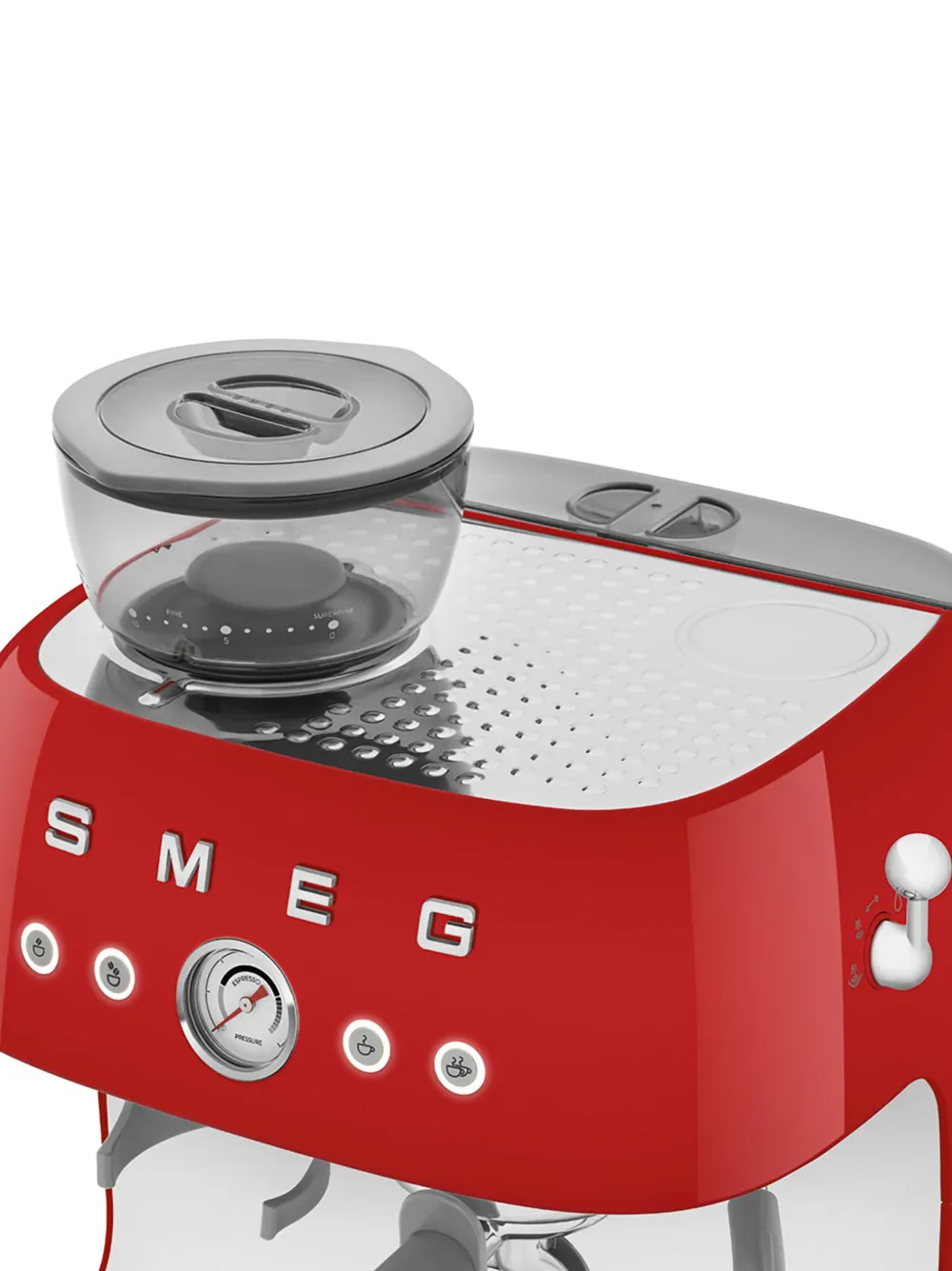 Smeg 50s Retro Style Aesthetic Espresso Coffee Machine In Red