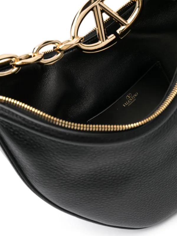 Valentino Garavani Vロゴ レザーバッグ S | ブラック | FARFETCH JP