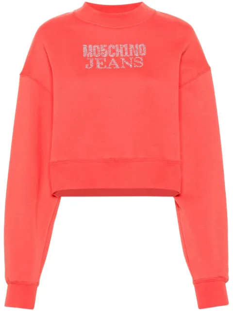 MOSCHINO JEANS rhinestone-embellished sweatshirt