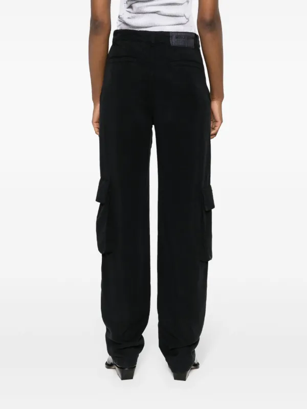 MOSCHINO JEANS straight-leg Cargo Trousers | Black | FARFETCH