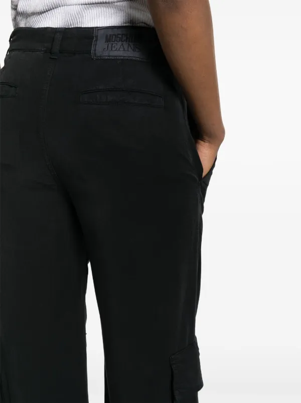 MOSCHINO JEANS straight-leg Cargo Trousers | Black | FARFETCH MOSCHINO JEANS straight-leg Cargo Trousers | Black | FARFETCH