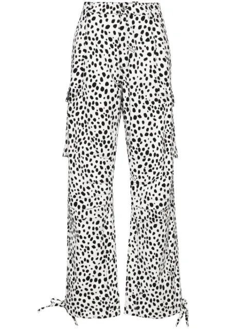 Moschino pantalones cargo con motivo de lunares