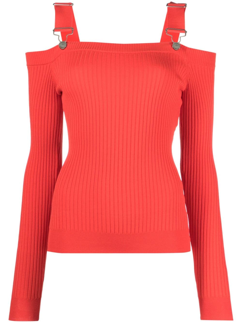 MOSCHINO JEANS Off-shoulder top Rood