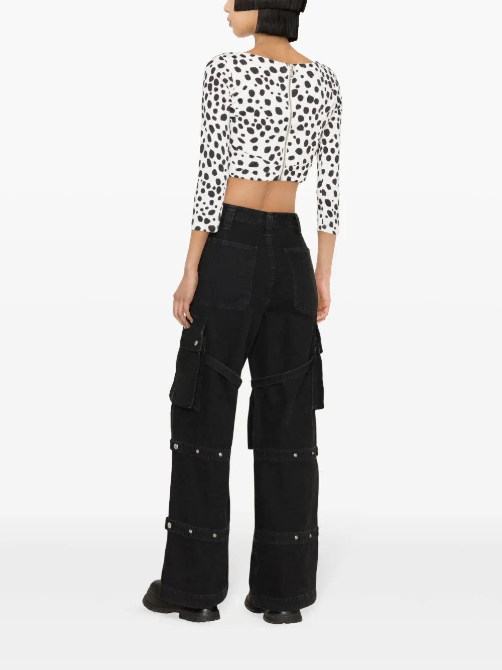 MOSCHINO JEANS Cropped top Wit