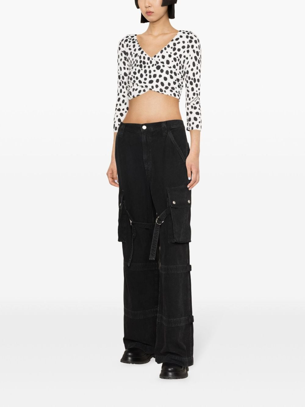 MOSCHINO JEANS Cropped top Wit