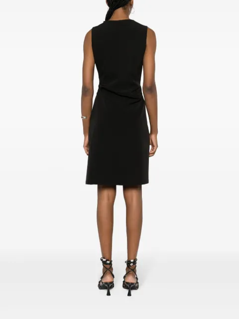 MOSCHINO JEANS gathered V-neck dress A04563727 - 3