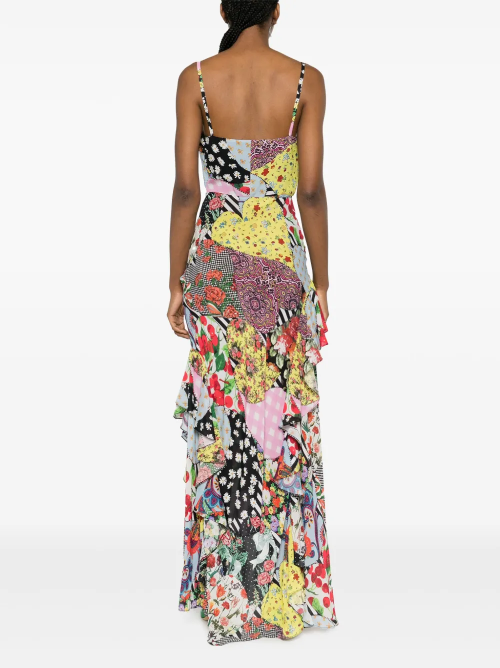 MOSCHINO JEANS Maxi-jurk met bloemenprint Zwart