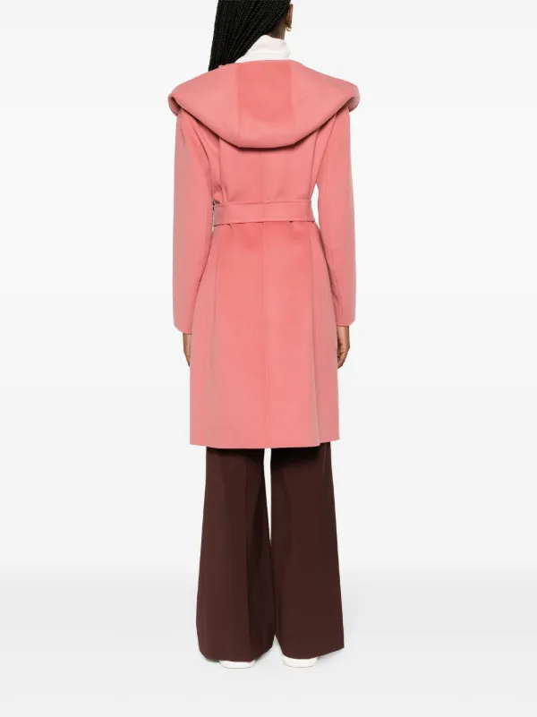 Max Mara Blush Pink Front Belted Jacket