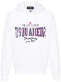DSQUARED2 College League cotton hoodie - White