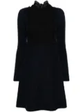 Valentino Garavani Pre-Owned 2010s pleat-detail bouclé minidress - Blue