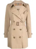 Burberry Short Kensington Heritage cotton trench coat - Brown